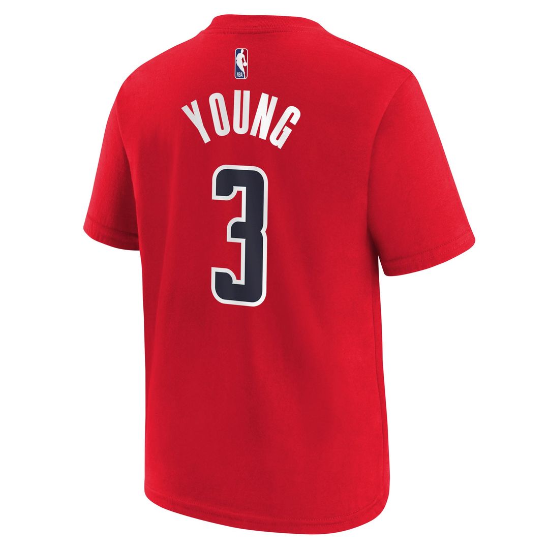 Washington Wizards Trae Young Nike Youth 2026 Name & Number T - Shirt - Red
