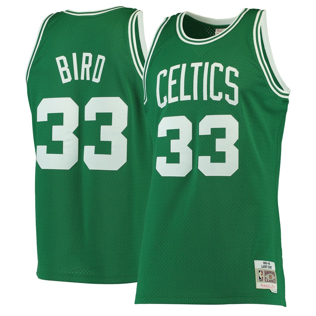 Boston Celtics Larry Bird Mitchell & Ness Hardwood Classics Swingman Jersey - Kelly Green