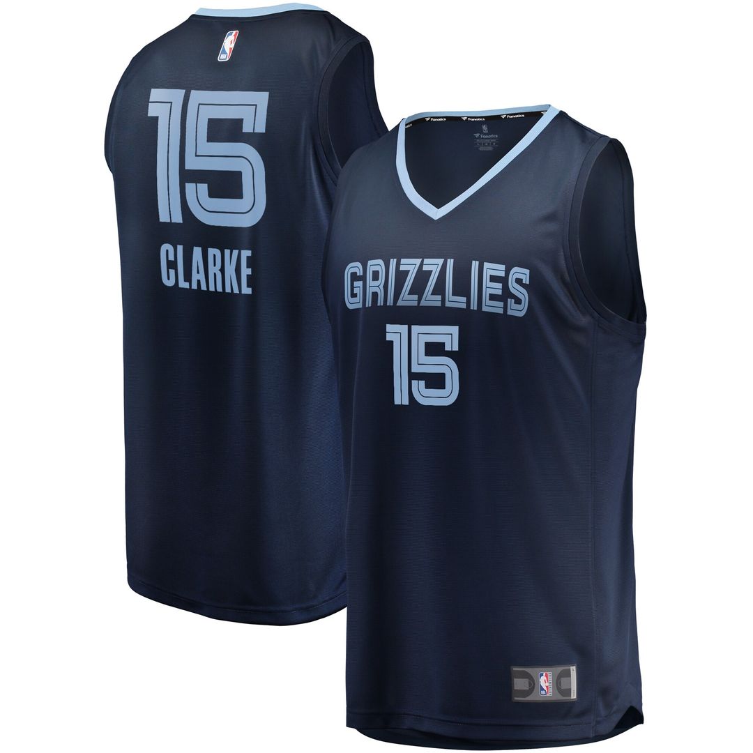 Memphis Grizzlies Brandon Clarke Fanatics Fast Break Replica Jersey Navy - Icon Edition