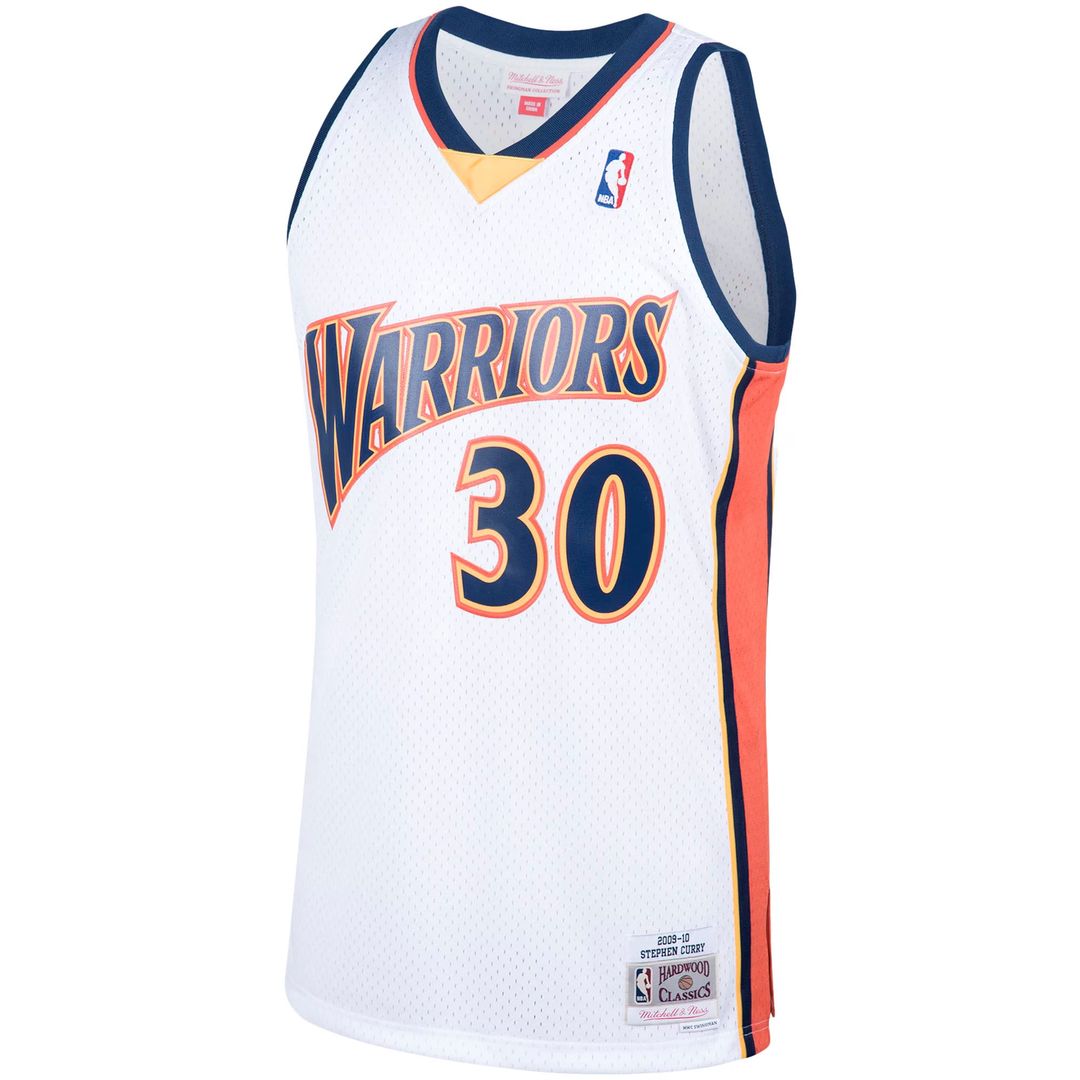 Golden State Warriors Stephen Curry Mitchell & Ness Hardwood Classics Swingman Jersey - White
