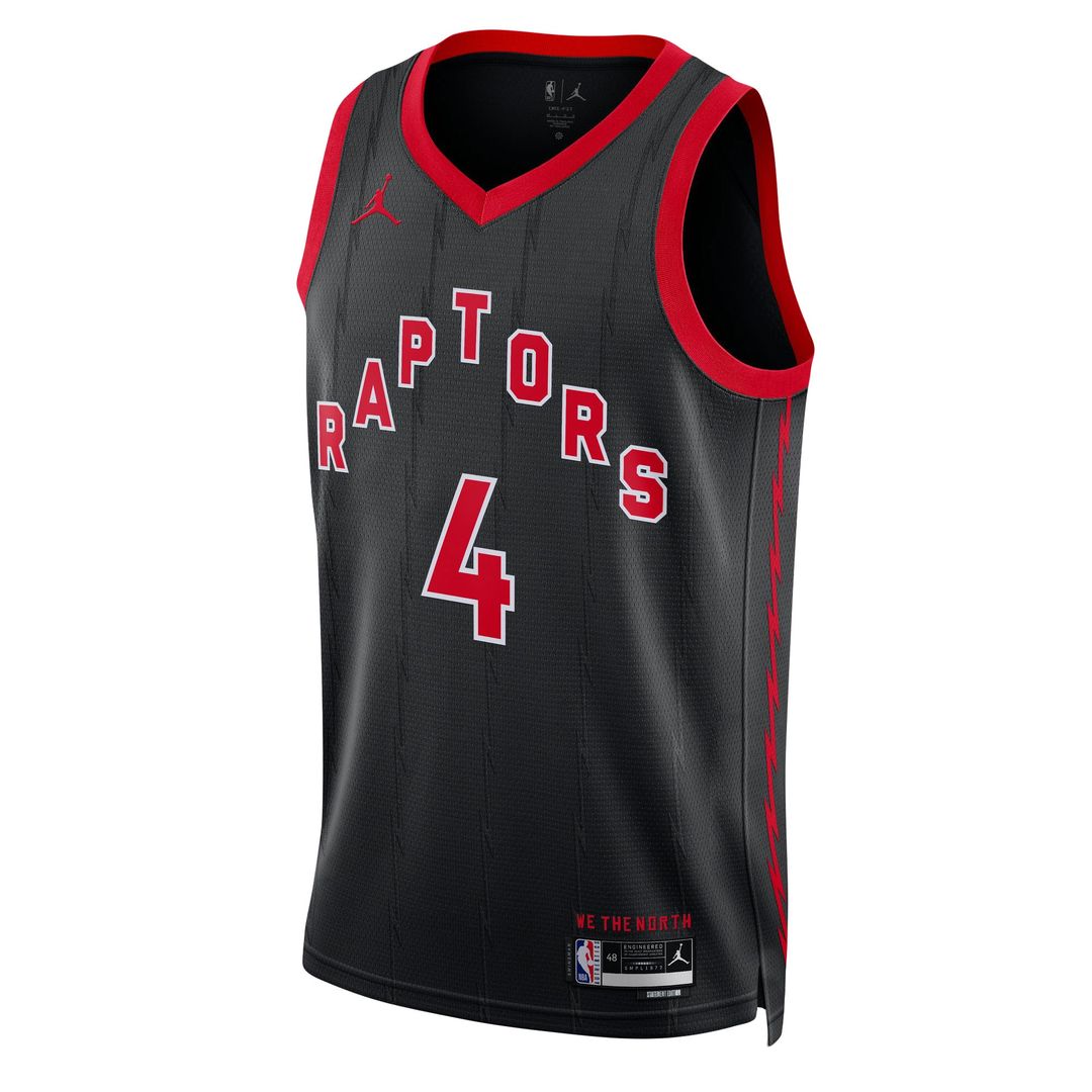 Toronto Raptors Scottie Barnes Jordan Brand Unisex Swingman Jersey - Statement Edition - Black