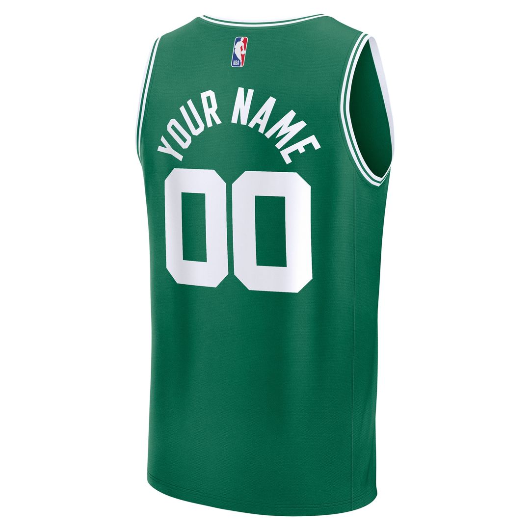 Boston Celtics Fanatics Fast Break Custom Jersey - Icon Edition - Kelly Green