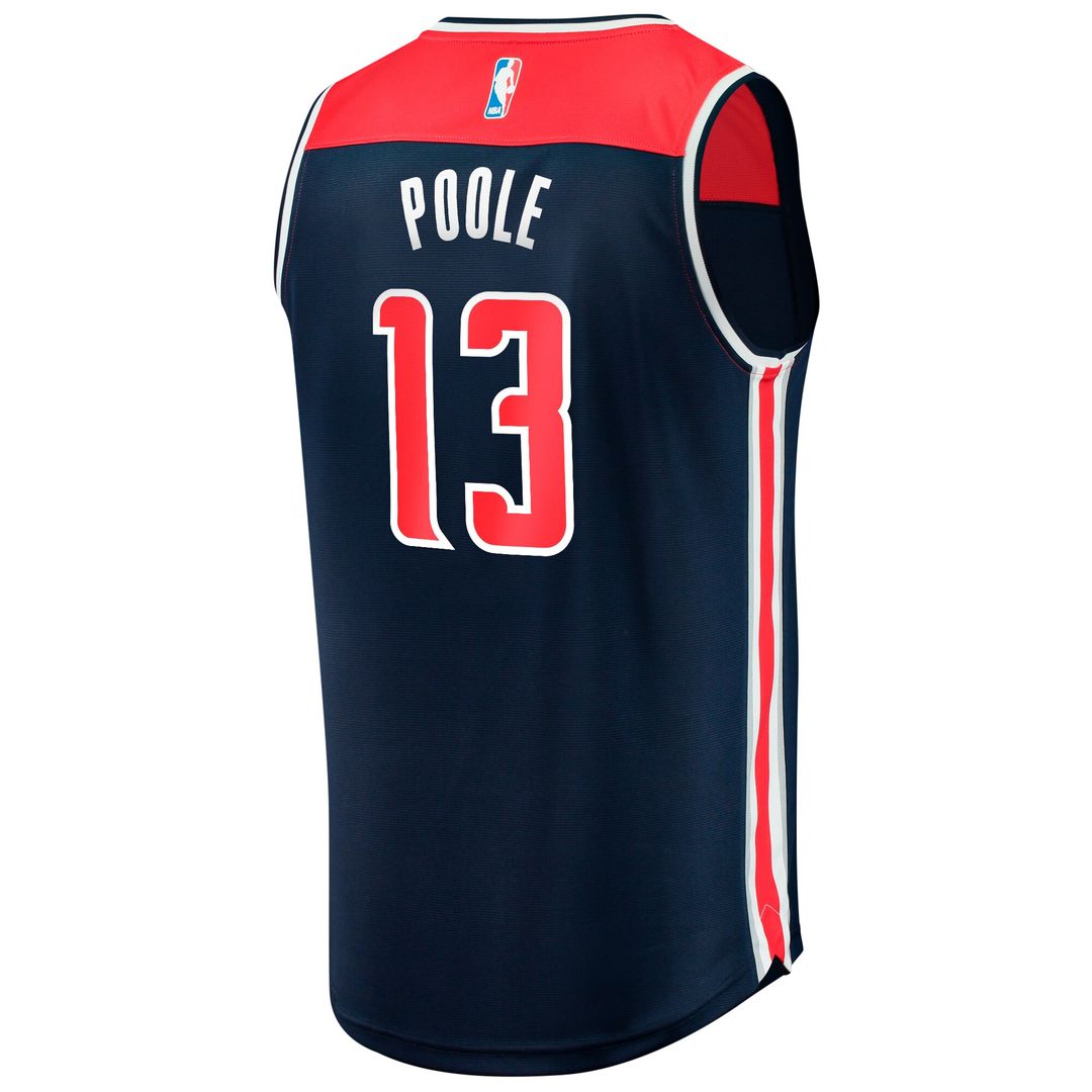 Washington Wizards Jordan Poole Fanatics Youth Fast Break Player Jersey - Statement Edition - Navy
