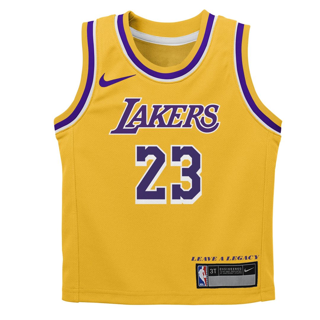 Los Angeles Lakers LeBron James Nike Toddler Swingman Player Jersey - Icon Edition - Gold