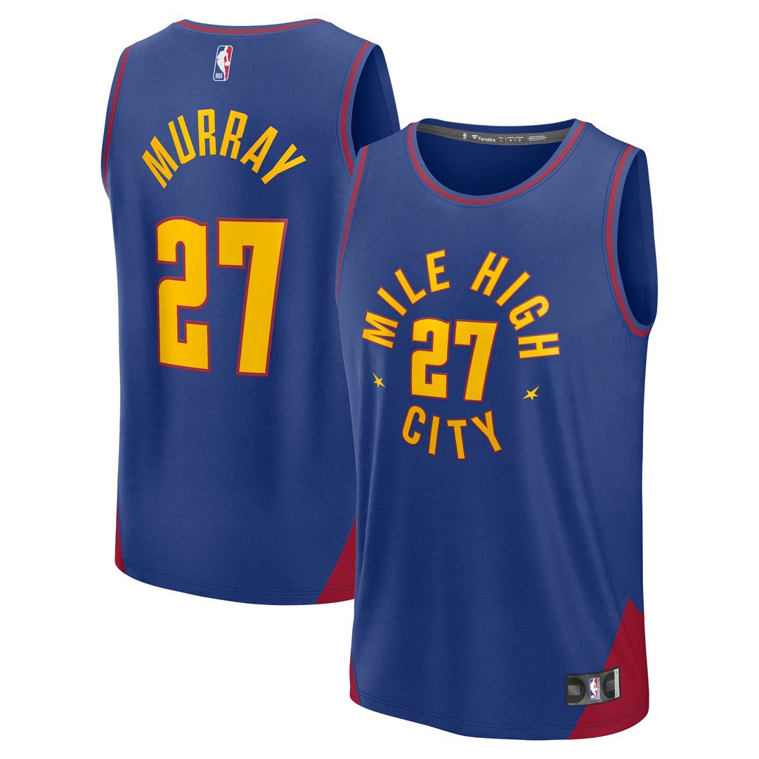 Denver Nuggets Jamal Murray Fanatics Fast Break Replica Player Jersey - Statement Edition - Blue