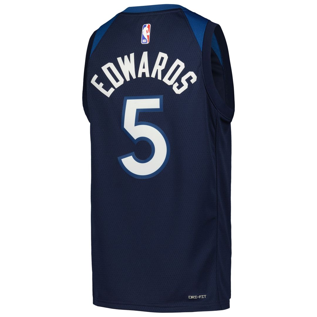 Minnesota Timberwolves Anthony Edwards Nike Youth Swingman Jersey - Icon Edition - Navy