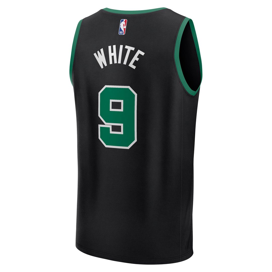 Boston Celtics Derrick White Fanatics Fast Break Replica Player Jersey - Statement Edition - Black
