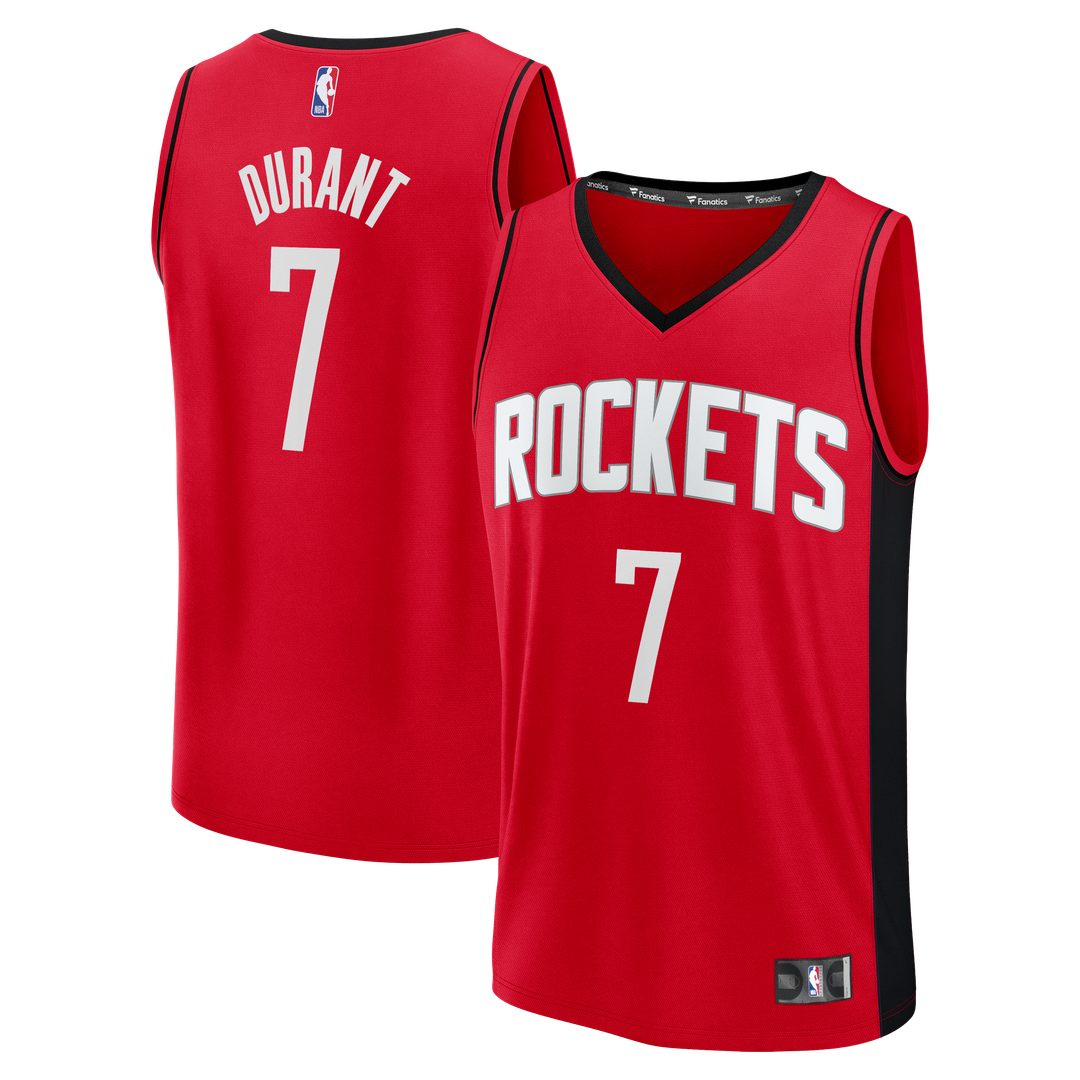 Houston Rockets Kevin Durant Fanatics Youth Fast Break Jersey - Icon Edition - Red