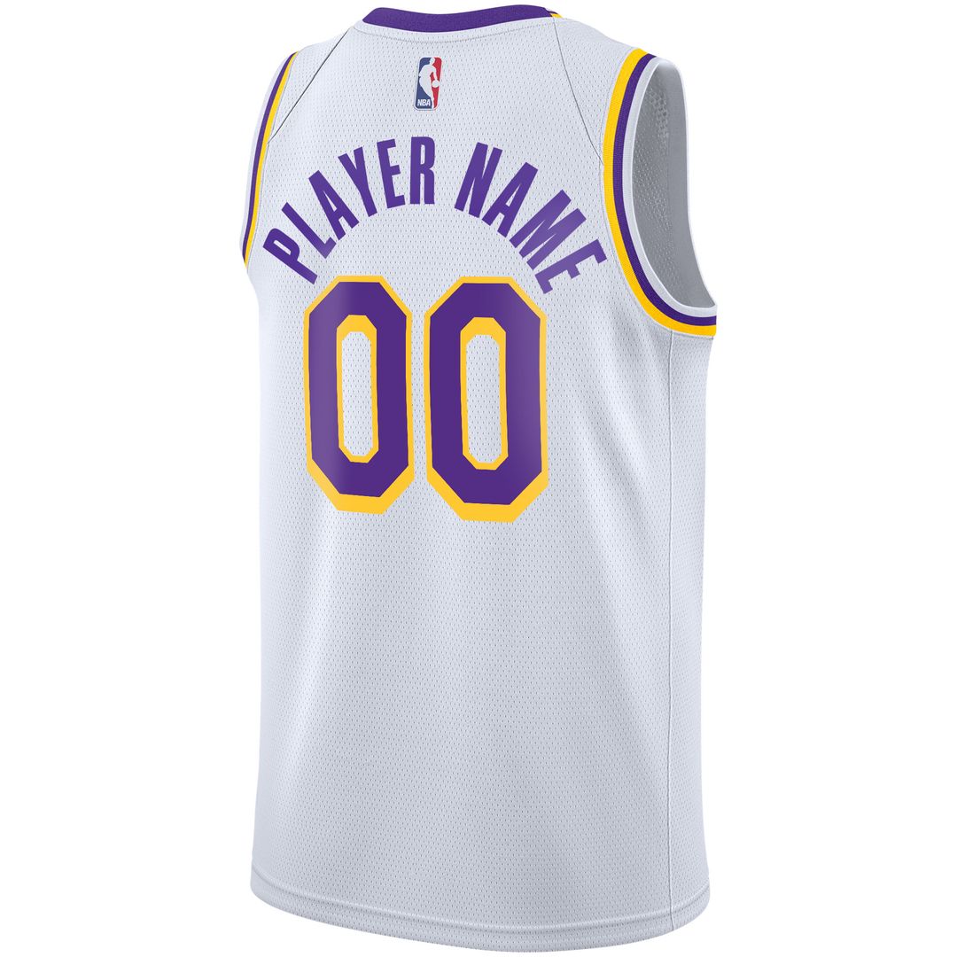 Los Angeles Lakers Nike 2020/21 Swingman Custom Jersey - Icon Edition - Gold