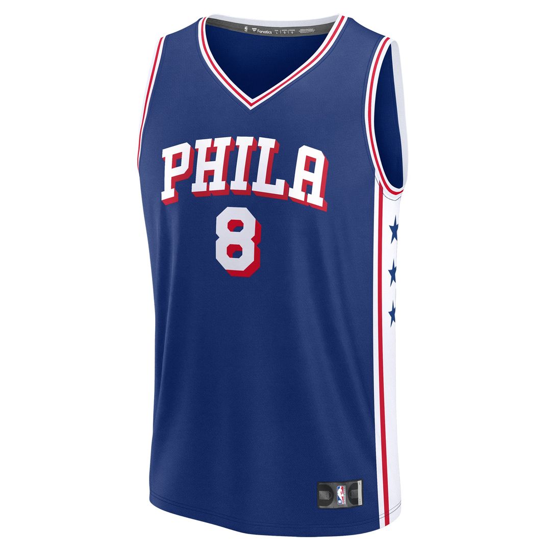 Philadelphia 76ers Paul George Fanatics Fast Break Replica Player Jersey - Icon Edition - Royal