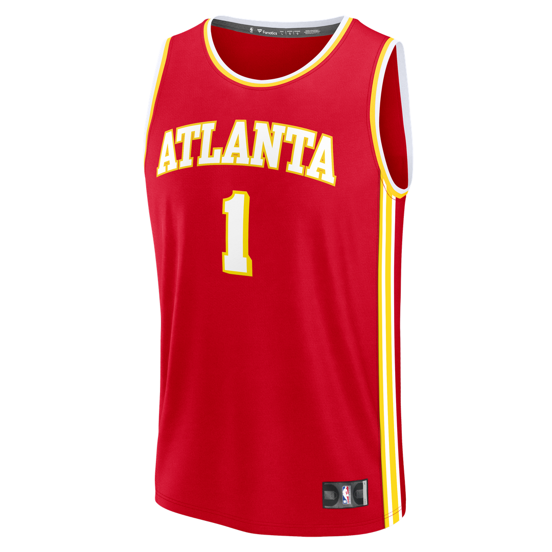 Atlanta Hawks Jalen Johnson Fanatics Youth Fast Break Jersey - Icon Edition - Red