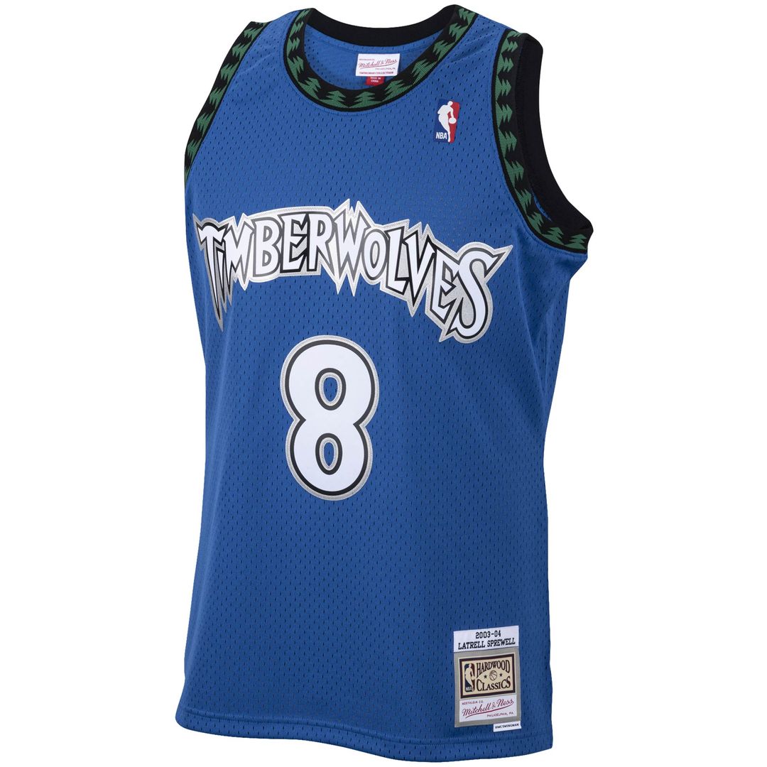 Minnesota Timberwolves Latrell Sprewell Mitchell & Ness 2003/04 Hardwood Classics Swingman Jersey - Blue