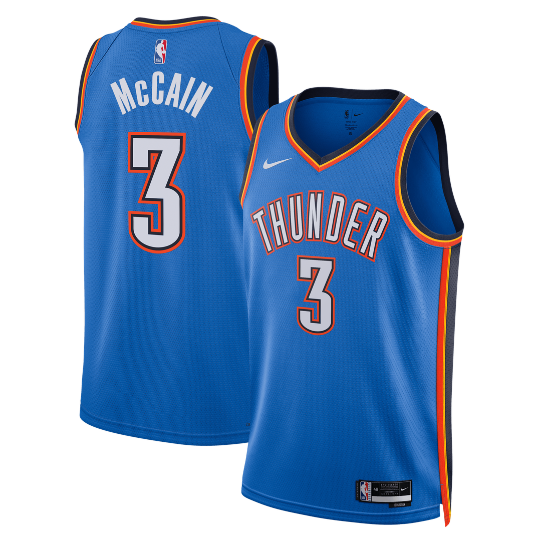Oklahoma City Thunder Jared McCain Nike Unisex Swingman Jersey - Icon Edition - Blue