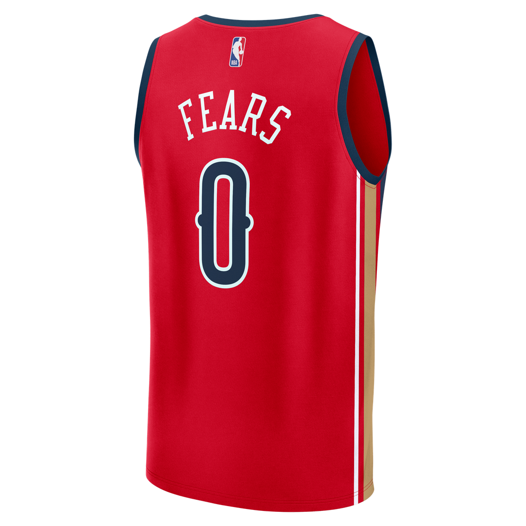 New Orleans Pelicans Jeremiah Fears Fanatics Fast Break Replica Player Jersey - Statement Edition - Red