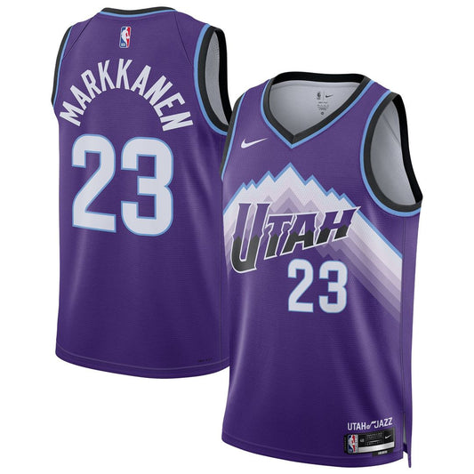 Utah Jazz Lauri Markkanen Nike Unisex Swingman Jersey - Icon Edition - Purple