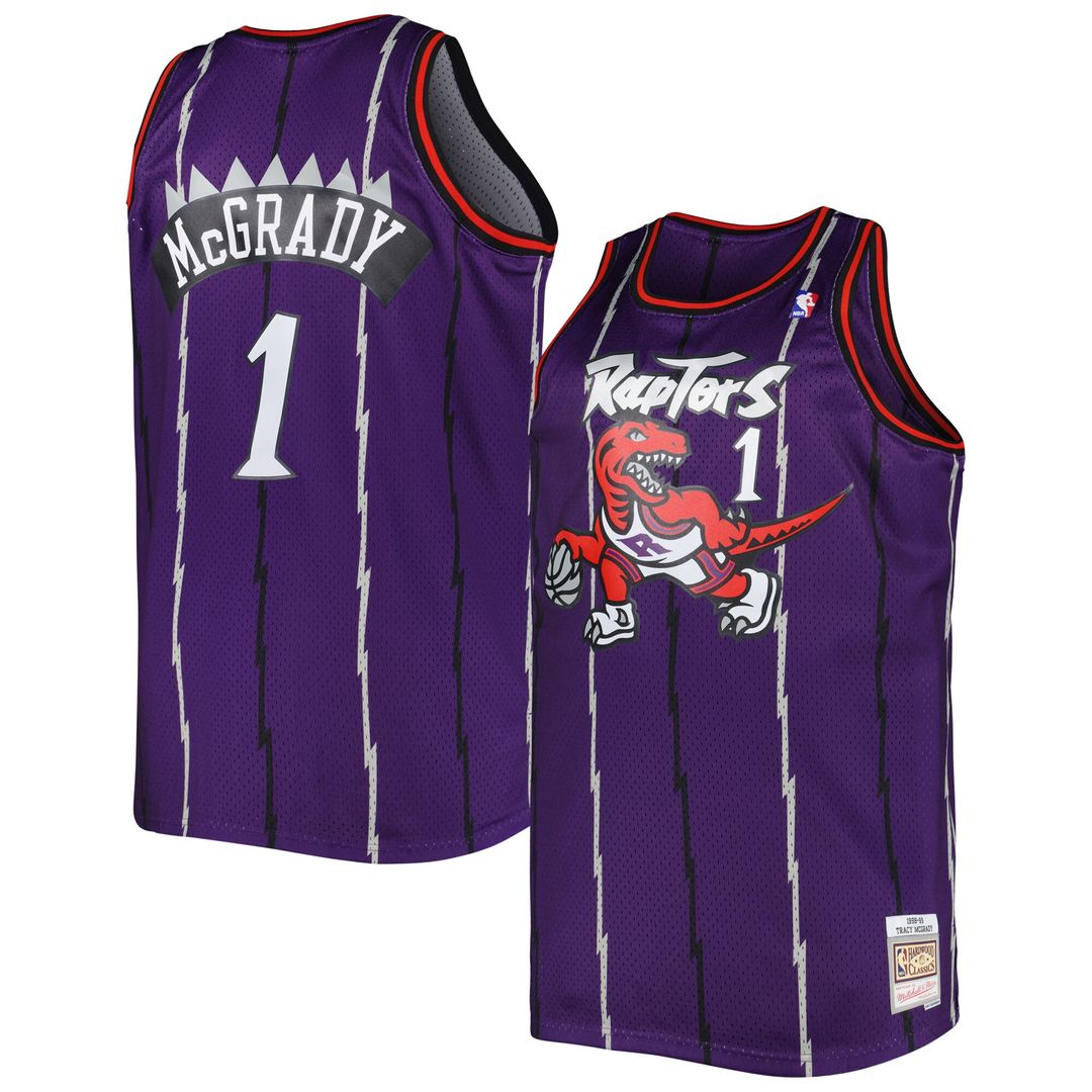 Toronto Raptors Tracy McGrady Mitchell & Ness Big & Tall Hardwood Classics 1998/99 Swingman Jersey - Purple