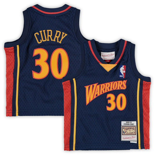 Golden State Warriors Stephen Curry Mitchell & Ness Infant Historic Logo Jersey - Navy