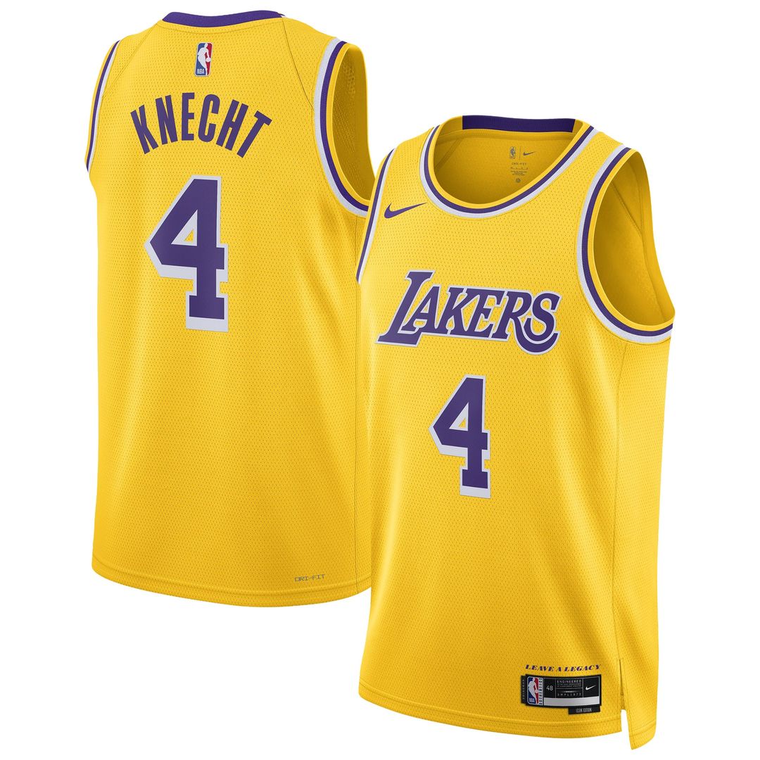 Los Angeles Lakers Dalton Knecht Nike Unisex Swingman Jersey - Gold