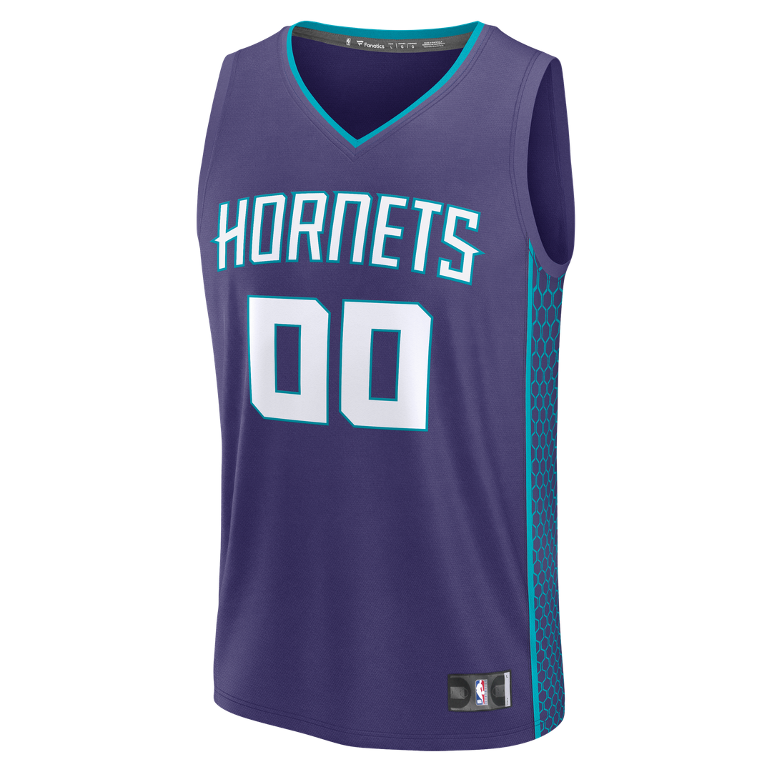 Charlotte Hornets Fanatics Fast Break Custom Jersey - Icon Edition - Purple