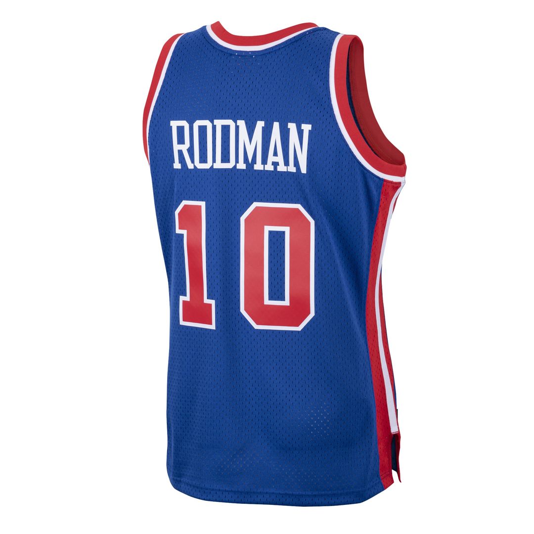 Detroit Pistons Dennis Rodman Mitchell & Ness 1988/89 Hardwood Classics Swingman Jersey - Royal