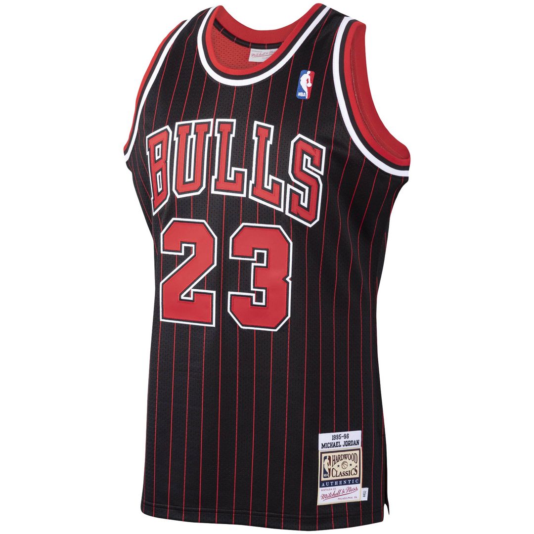 Chicago Bulls Michael Jordan Mitchell & Ness 1995/96 Hardwood Classics Authentic Jersey - Black