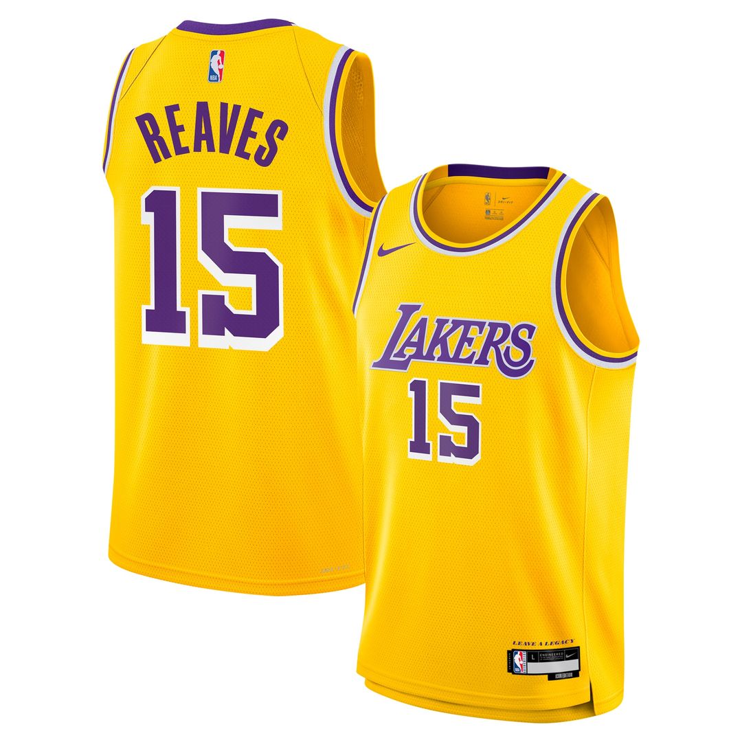 Los Angeles Lakers Austin Reaves Nike Youth Swingman Jersey - Icon Edition - Gold