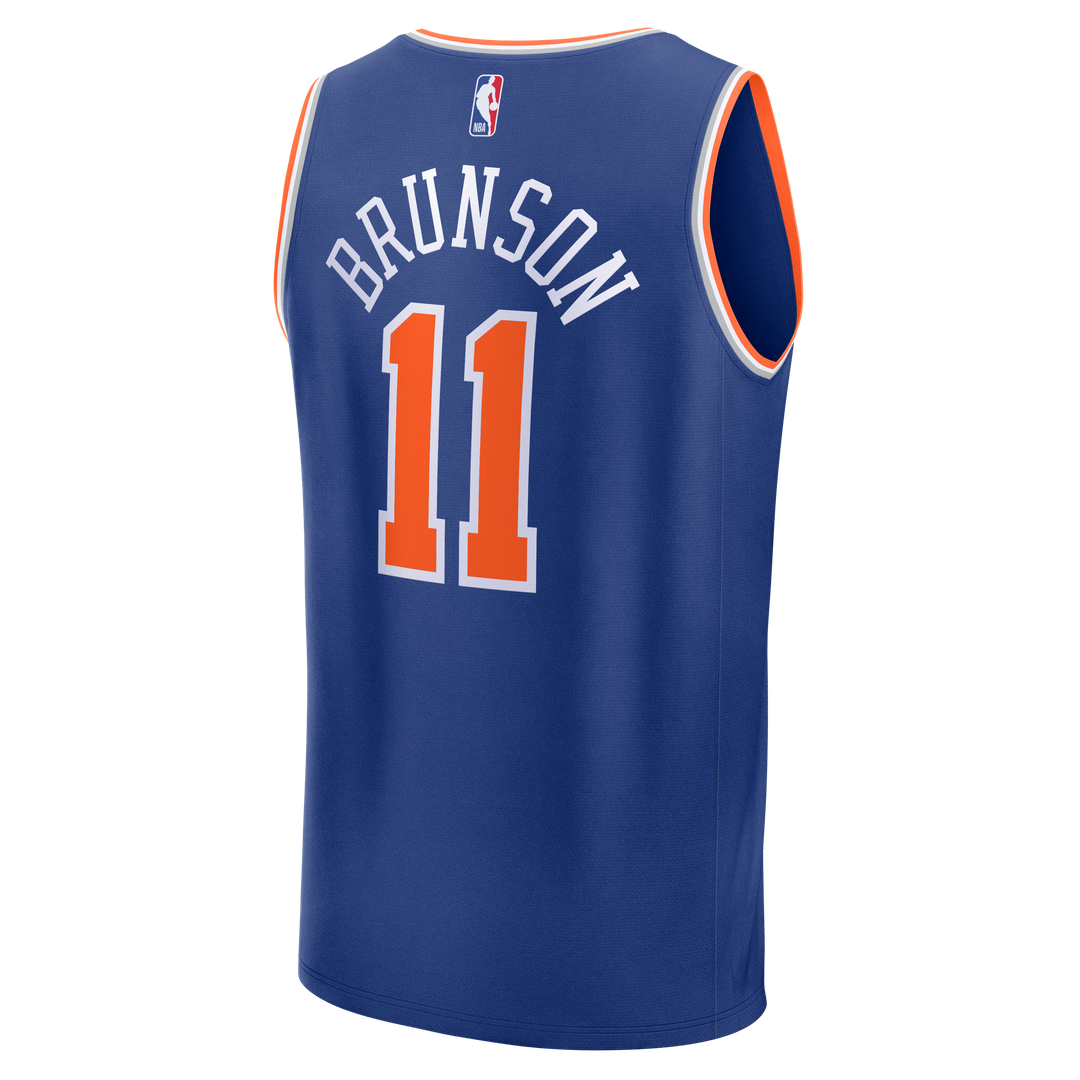 New York Knicks Jalen Brunson Fanatics Youth Fast Break Replica Player Jersey - Icon Edition - Blue