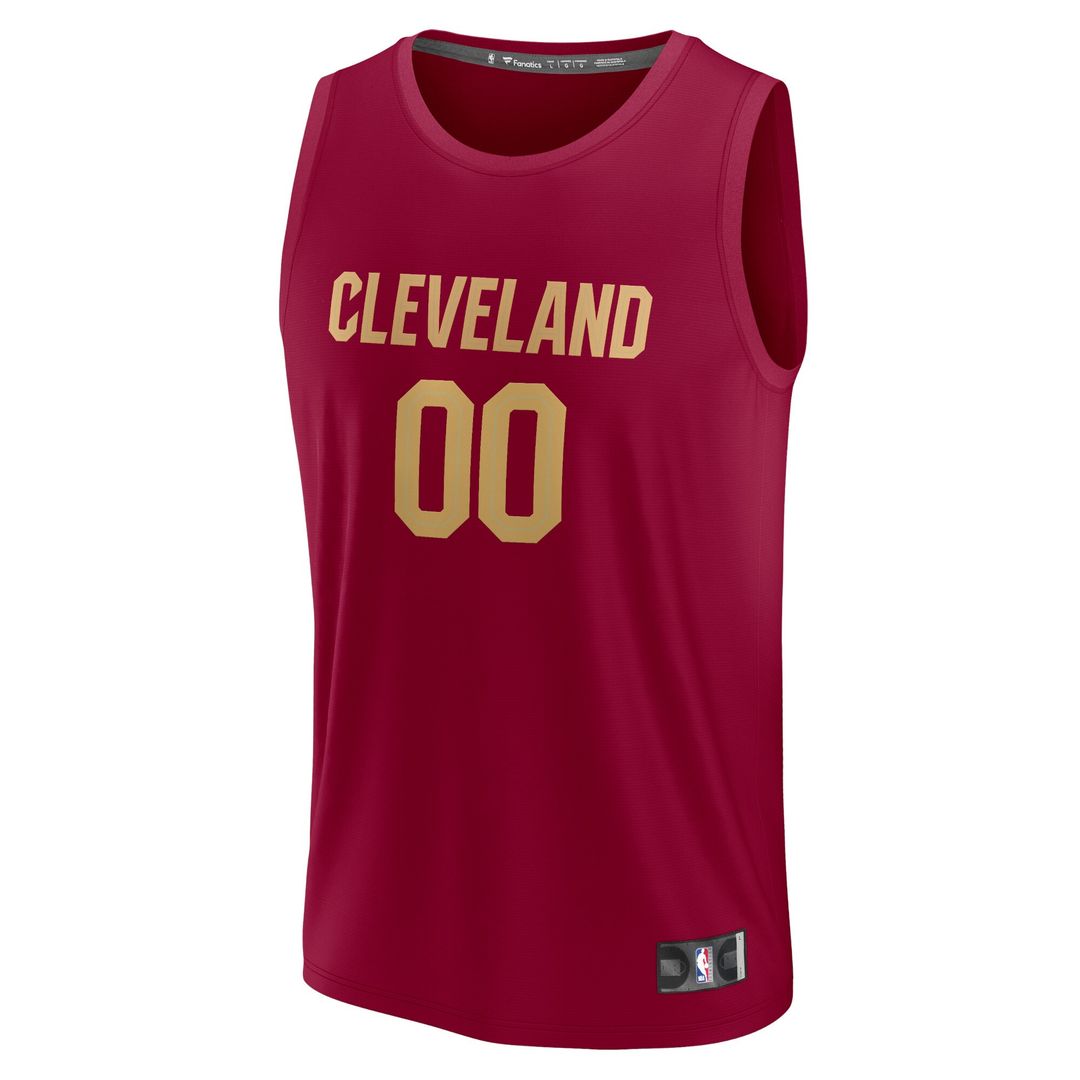 Cleveland Cavaliers Fanatics Youth Fast Break Custom Jersey - Maroon - Icon Edition