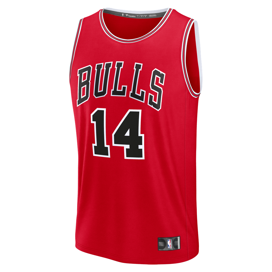 Chicago Bulls Matas Buzelis Fanatics Fast Break Replica Player Jersey - Icon Edition - Red