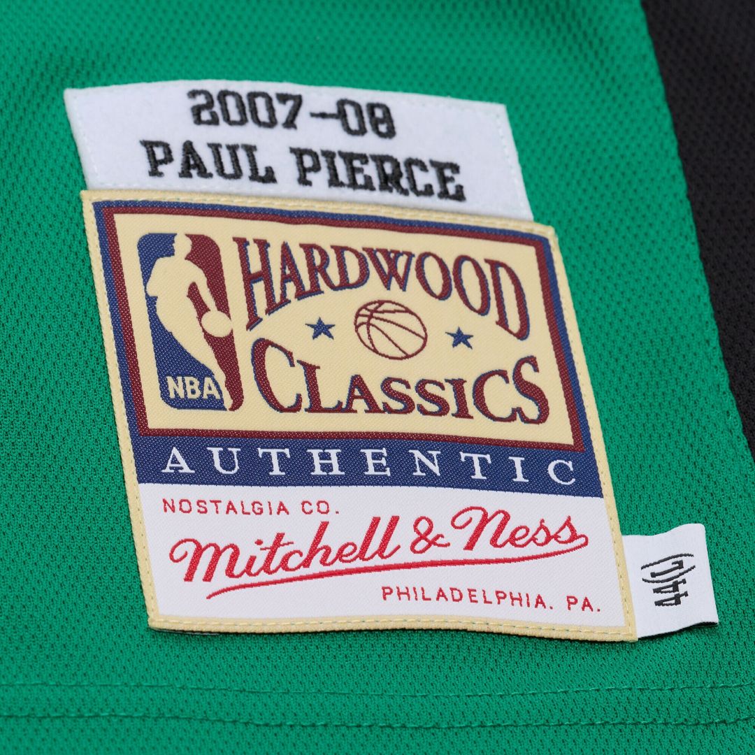 Boston Celtics Paul Pierce Mitchell & Ness 2007 - 08 Hardwood Classics Authentic Jersey - Kelly Green