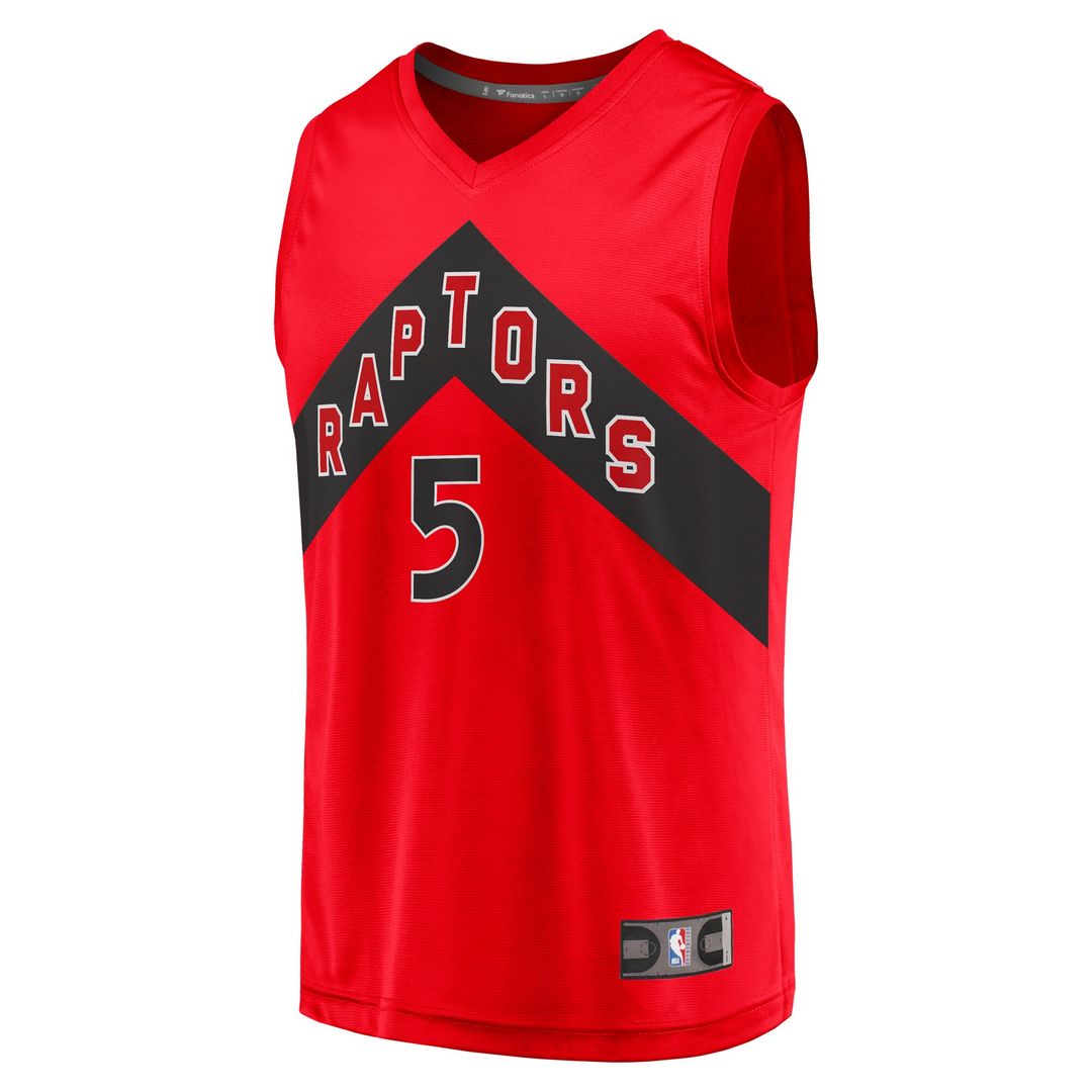 Toronto Raptors Immanuel Quickley Fanatics Fast Break Player Jersey - Icon Edition - Red