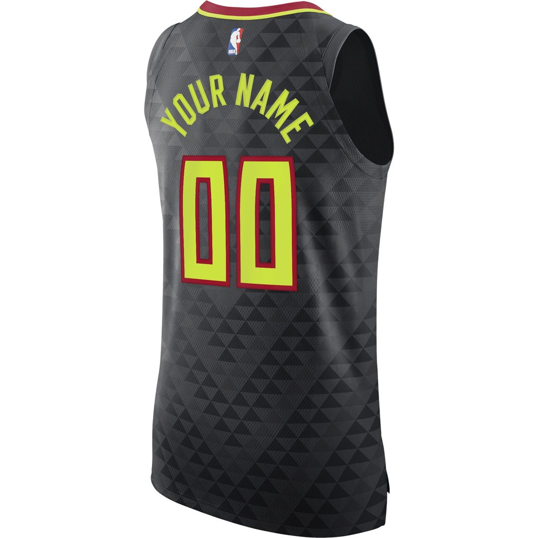 Atlanta Hawks Nike Authentic Custom Jersey Black - Icon Edition