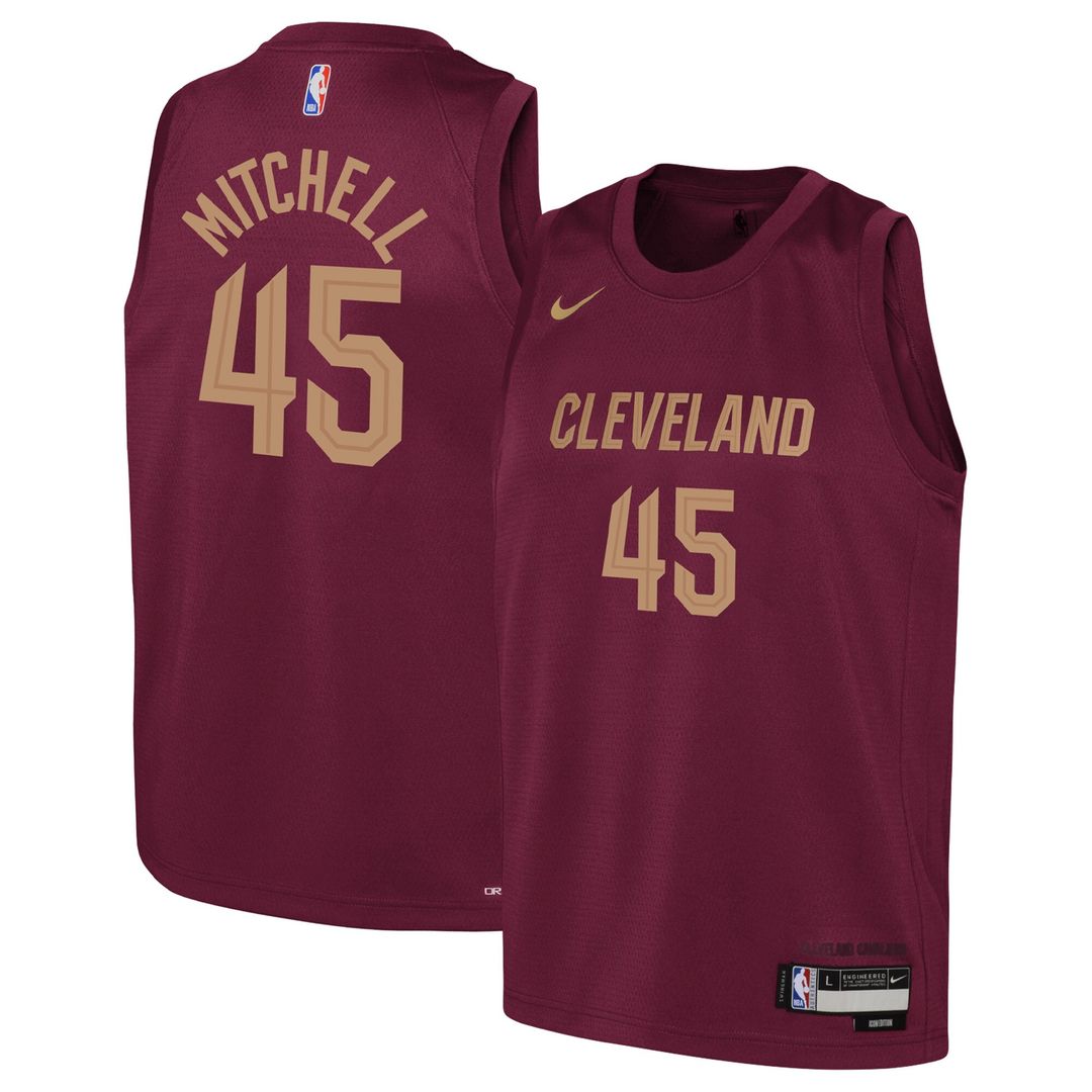 Cleveland Cavaliers Donovan Mitchell Nike Youth Swingman Jersey - Icon Edition - Wine