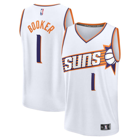 Phoenix Suns Devin Booker Fanatics Fast Break Replica Player Jersey - Association Edition - White