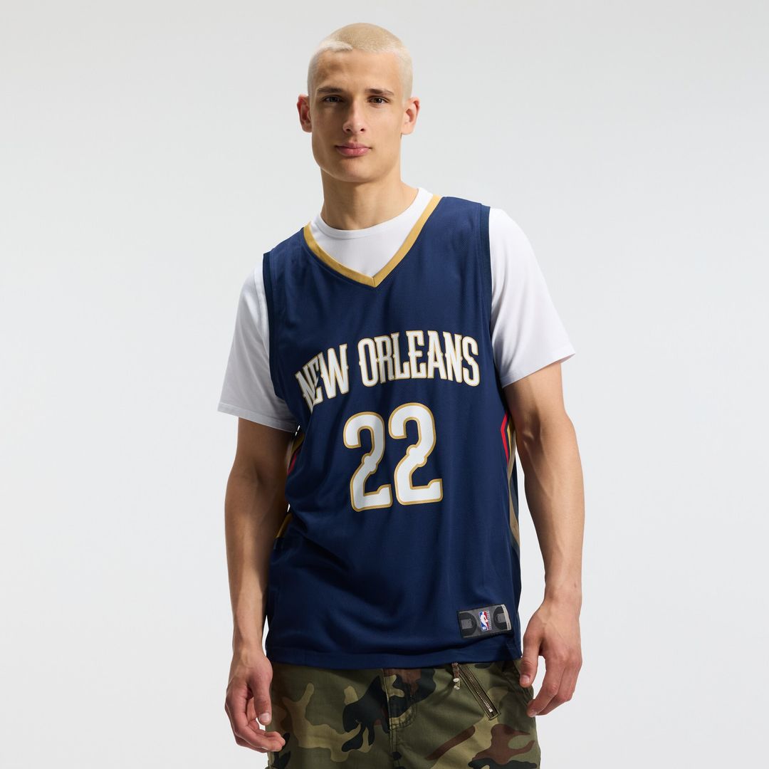 New Orleans Pelicans Derik Queen Fanatics Fast Break Replica Jersey - Icon Edition - Navy