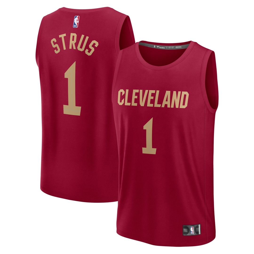 Cleveland Cavaliers Max Strus Fanatics Youth Fast Break Player Jersey - Icon Edition - Wine