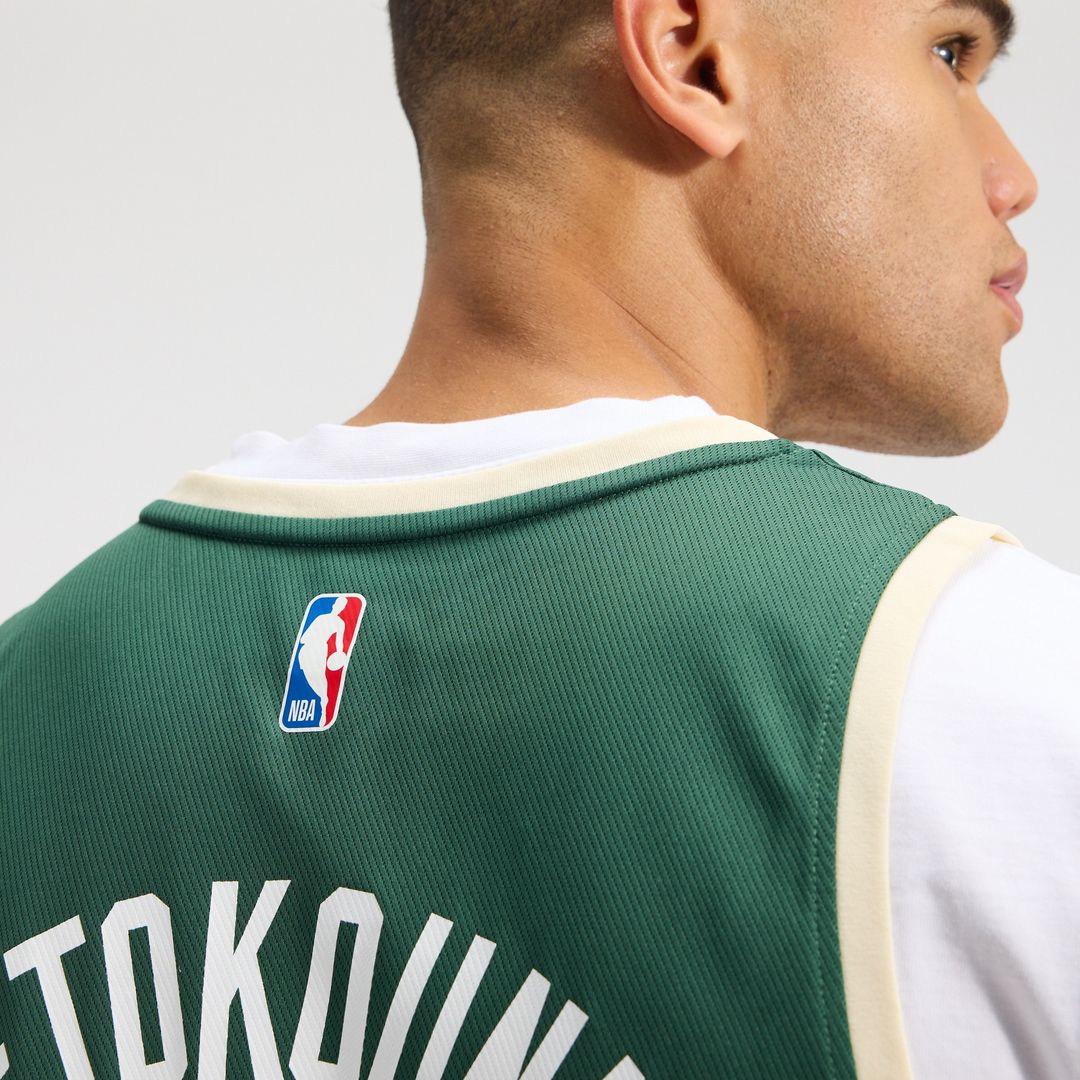 Milwaukee Bucks Giannis Antetokounmpo Fanatics Fast Break Replica Player Jersey - Icon Edition - Hunter Green