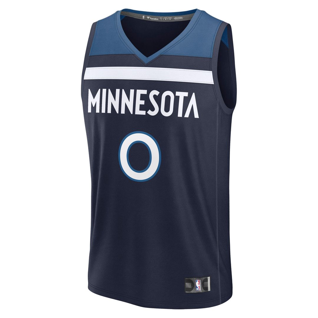 Minnesota Timberwolves Donte DiVincenzo Fanatics Fast Break Replica Player Jersey - Icon Edition - Navy