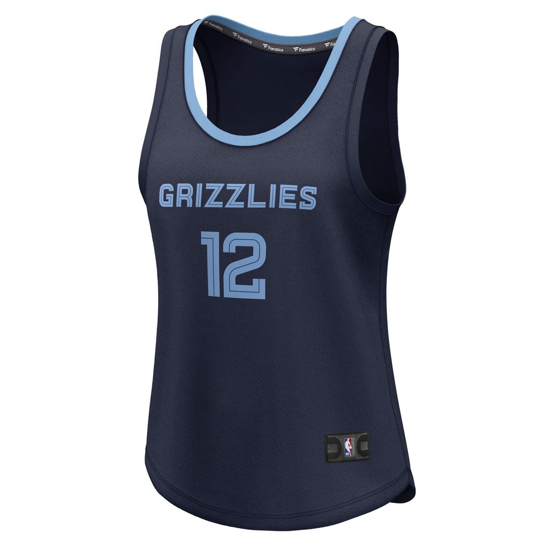 Memphis Grizzlies Ja Morant Fanatics Women's Fast Break Player Jersey - Icon Edition - Navy