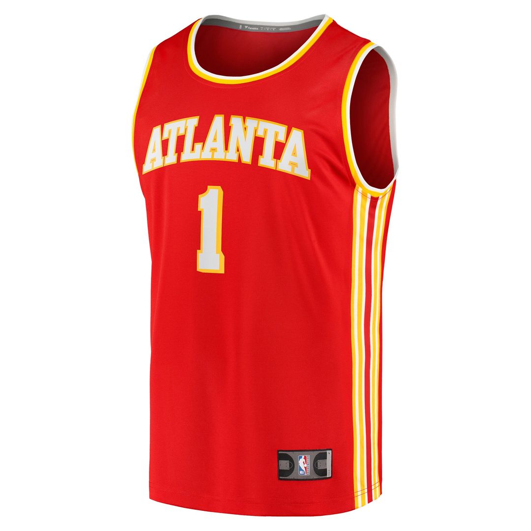 Atlanta Hawks Jalen Johnson Fanatics Fast Break Replica Jersey - Icon Edition - Red