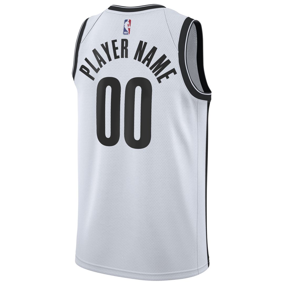 Brooklyn Nets Nike 2020/21 Swingman Custom Jersey - Icon Edition - Black