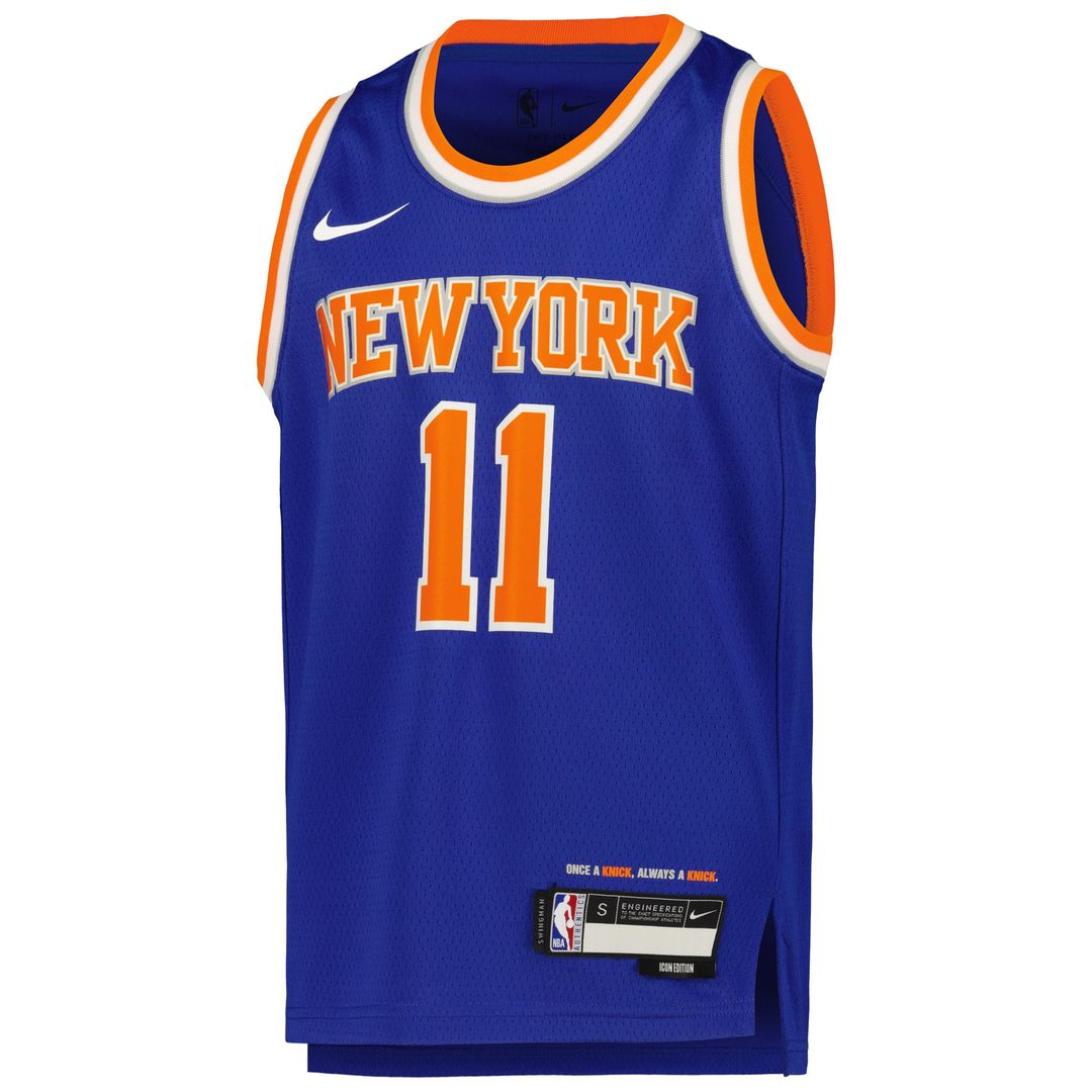 New York Knicks Jalen Brunson Nike Youth Swingman Jersey - Icon Edition - Blue