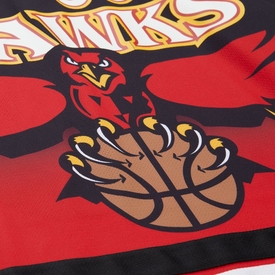 Atlanta Hawks Dikembe Mutombo Mitchell & Ness Unisex Maxxed Out Fashion Hockey Jersey - Red