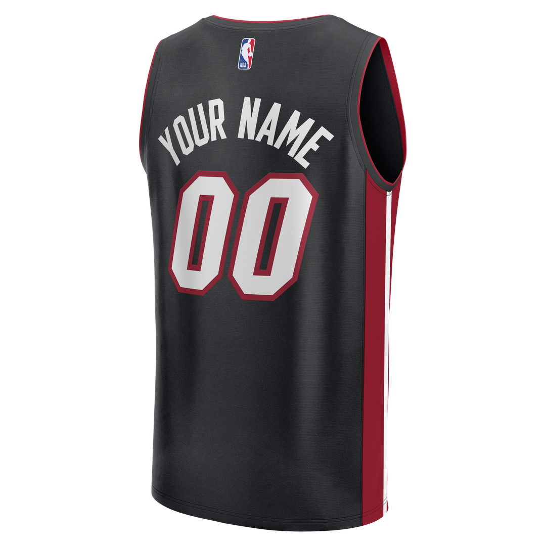 Miami Heat Fanatics Fast Break Custom Jersey - Icon Edition - Red