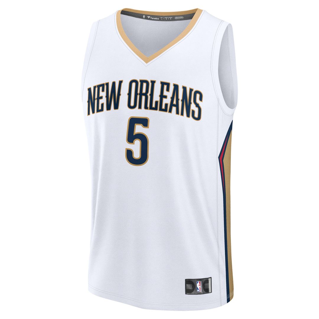 New Orleans Pelicans Dejounte Murray Fanatics Fast Break Replica Player Jersey - Association Edition - White