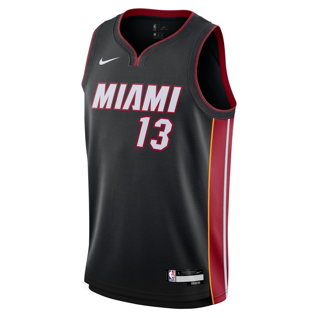 Miami Heat Bam Adebayo Nike Youth Swingman Jersey - Icon Edition - Black