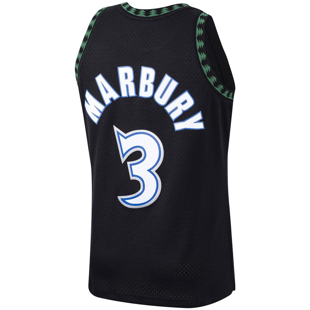 Minnesota Timberwolves Stephon Marbury Mitchell & Ness 1997/98 Hardwood Classics Swingman Jersey - Black