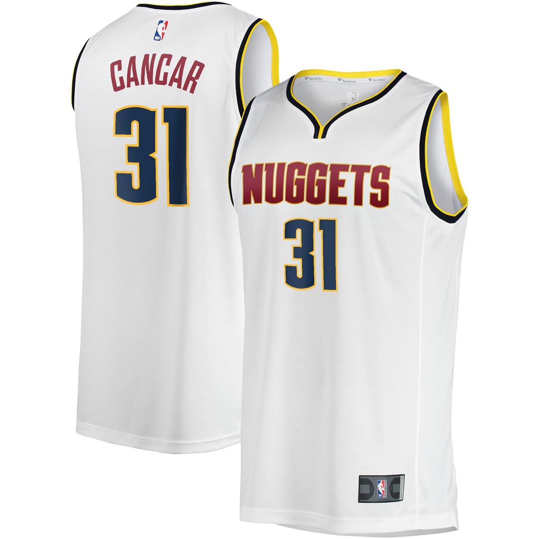 Denver Nuggets Vlatko Cancar Fanatics Fast Break Player Jersey - Association Edition - White