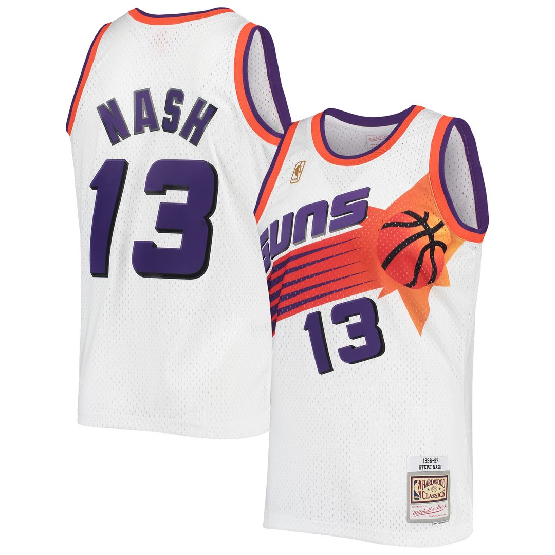 Phoenix Suns Steve Nash Mitchell & Ness 1996/97 Hardwood Classics Swingman Jersey - White