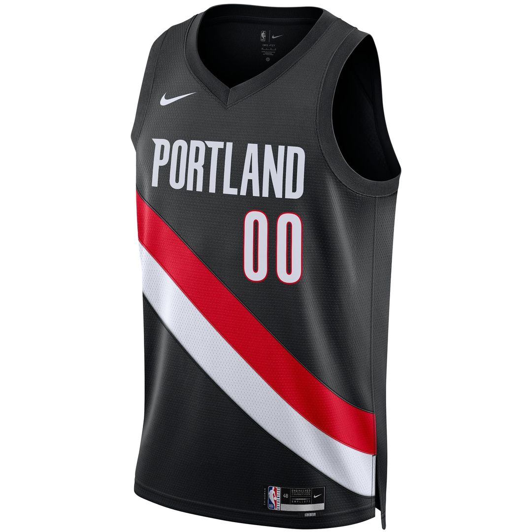 Portland Trail Blazers Scoot Henderson Nike Unisex Swingman Jersey - Icon Edition - Black